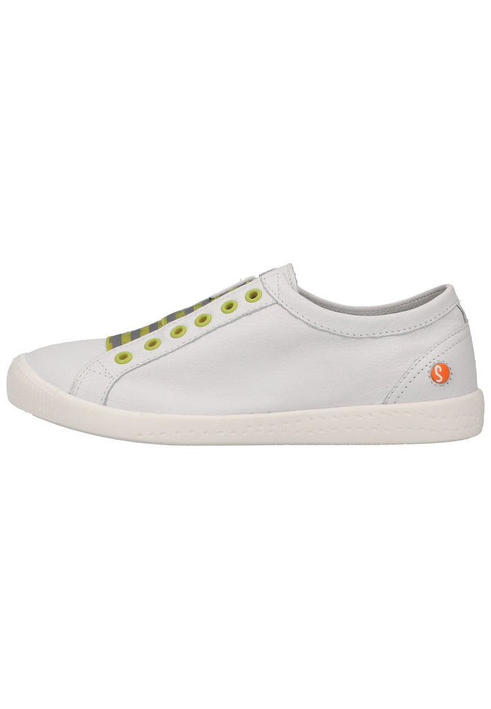 softinos Sneaker Leder Weiß/Gelb - surf4shoes