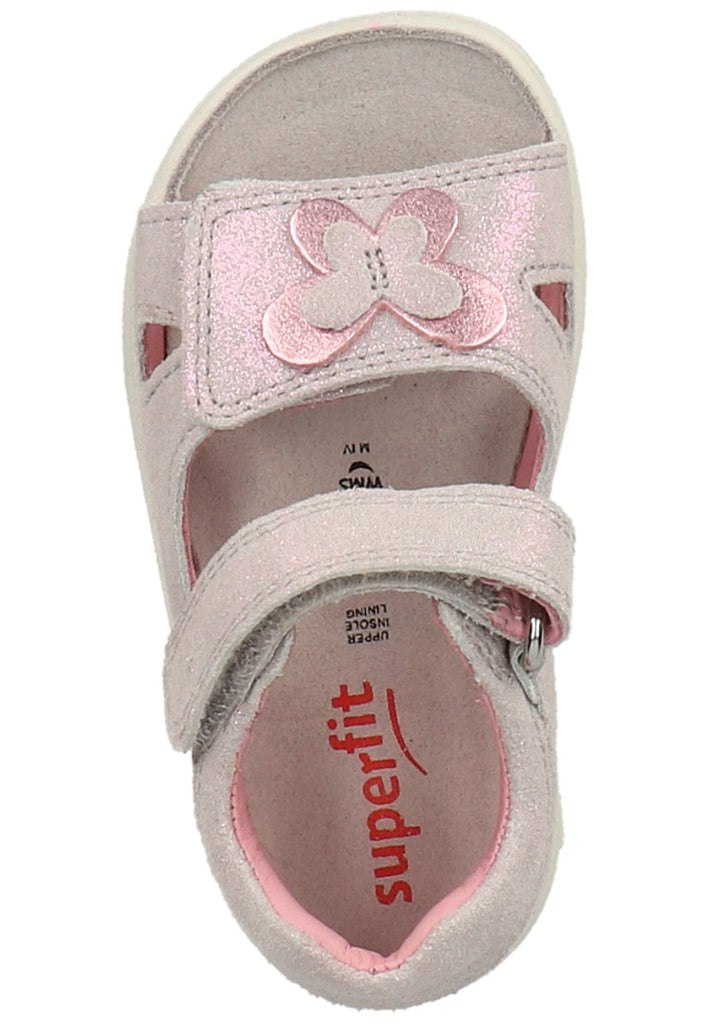 Superfit Sandalen Leder Grau/Rosa - surf4shoes