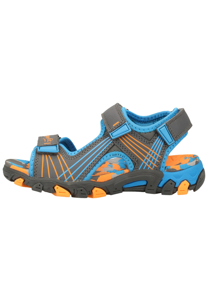 Superfit Sandalen Lederimitat/Textil Grau/Blau - surf4shoes