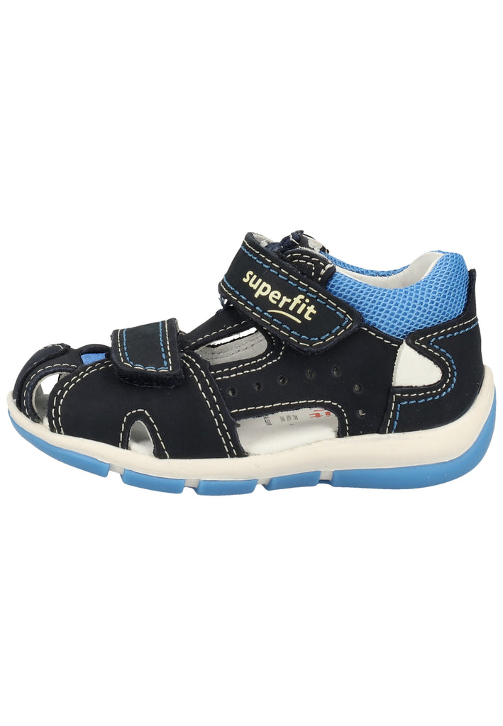 Superfit Sandalen Nubukleder/Textil Blau - surf4shoes