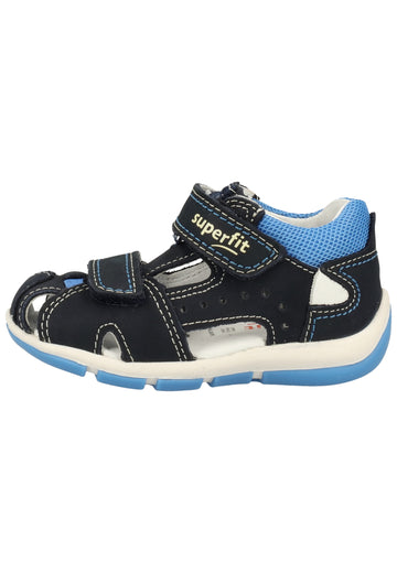 Superfit Sandalen Nubukleder/Textil Blau - surf4shoes
