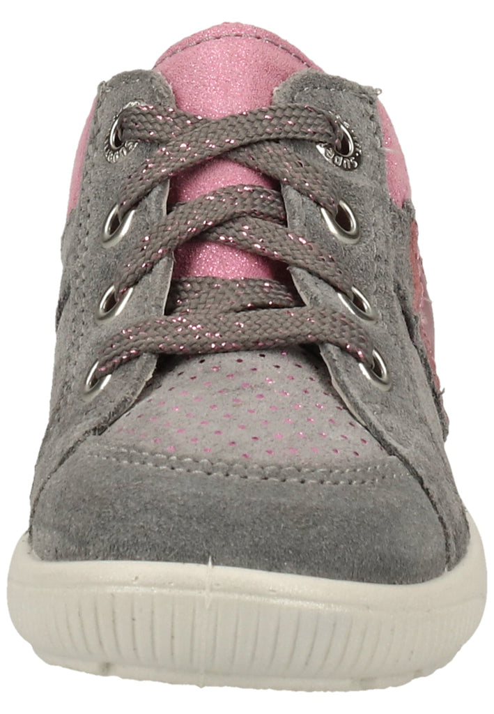 Superfit Halbschuhe Veloursleder Grau/Rosa - surf4shoes