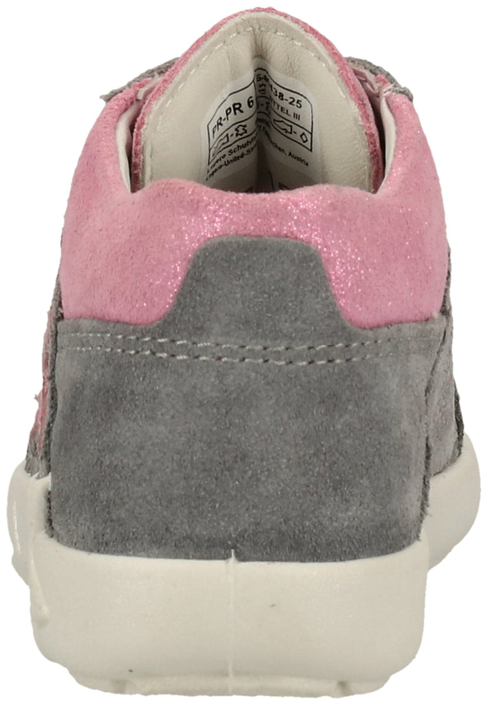 Superfit Halbschuhe Veloursleder Grau/Rosa - surf4shoes