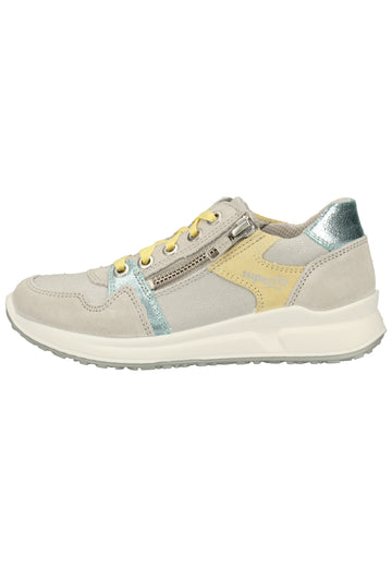 Superfit Sneaker Veloursleder/Textil Grau/gelb - surf4shoes