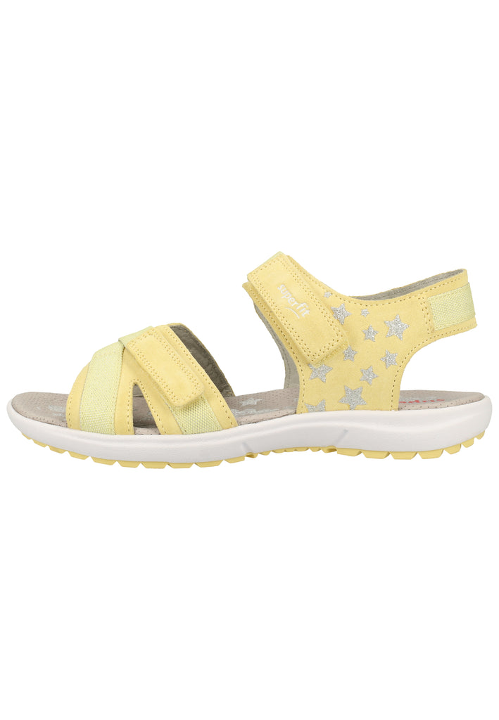 Superfit Sandalen Veloursleder/Textil Gelb - surf4shoes