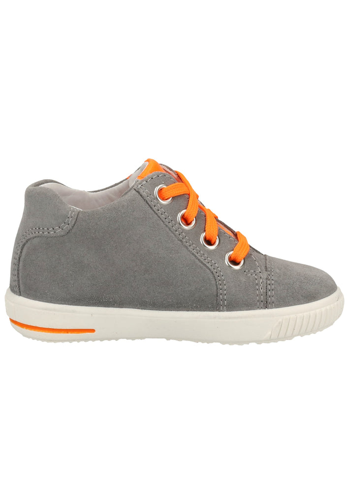 Superfit Halbschuhe Veloursleder Grau/Orange - surf4shoes