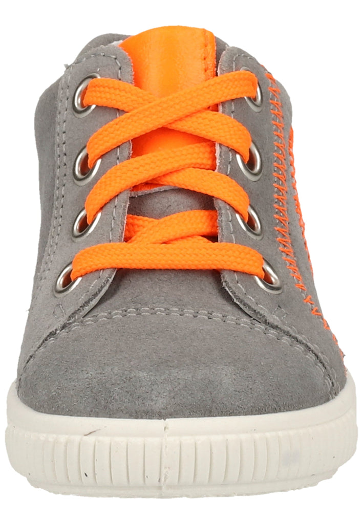 Superfit Halbschuhe Veloursleder Grau/Orange - surf4shoes