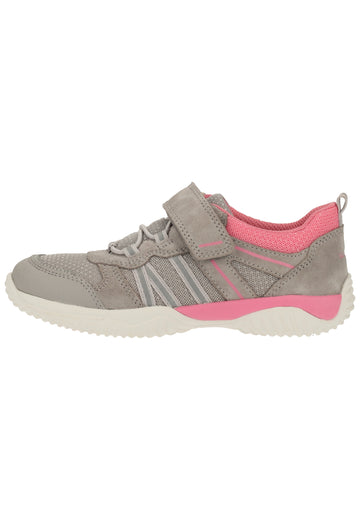 Superfit Sneaker Leder/Textil Grau/Rosa - surf4shoes