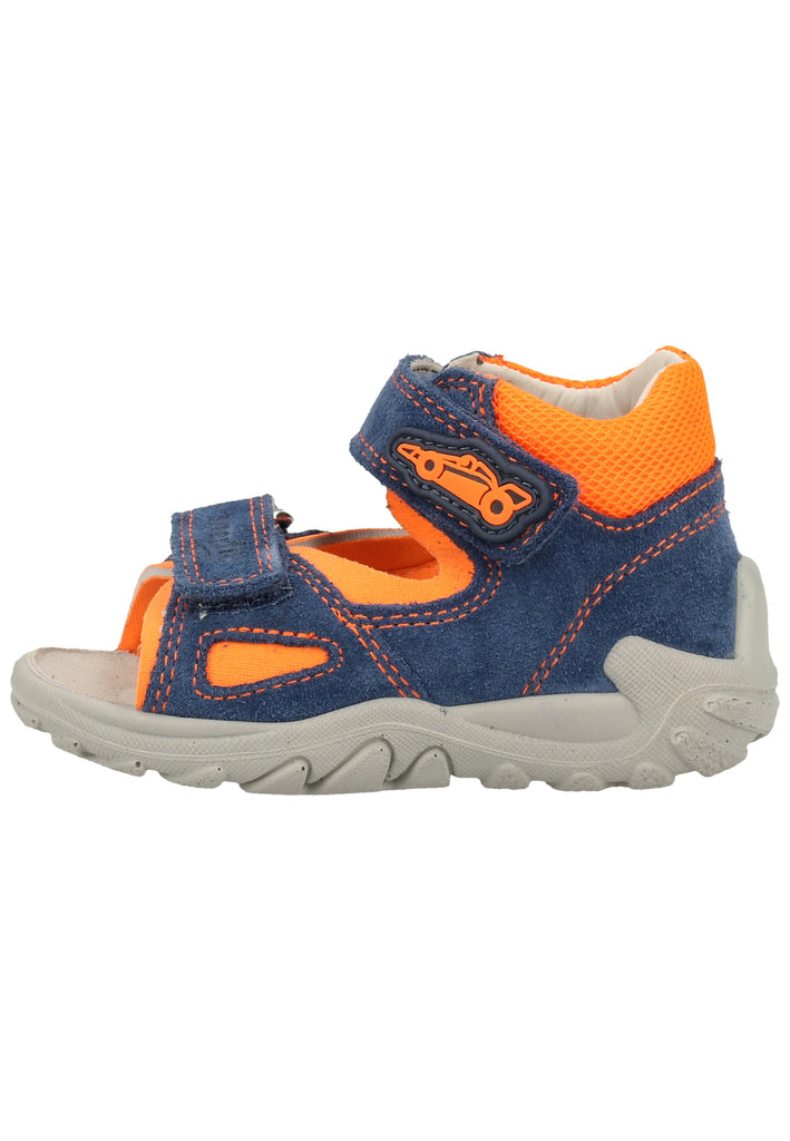 Superfit Sandalen Veloursleder/Textil Blau/Orange - surf4shoes