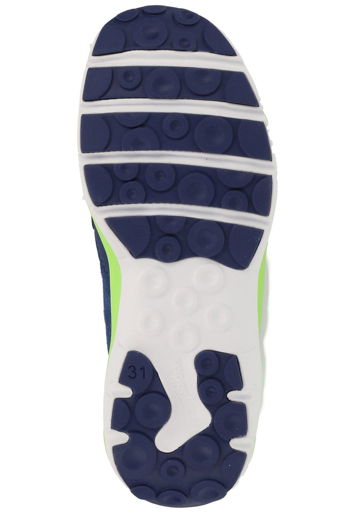 Superfit Halbschuhe Veloursleder/Textil Blau/Grün - surf4shoes