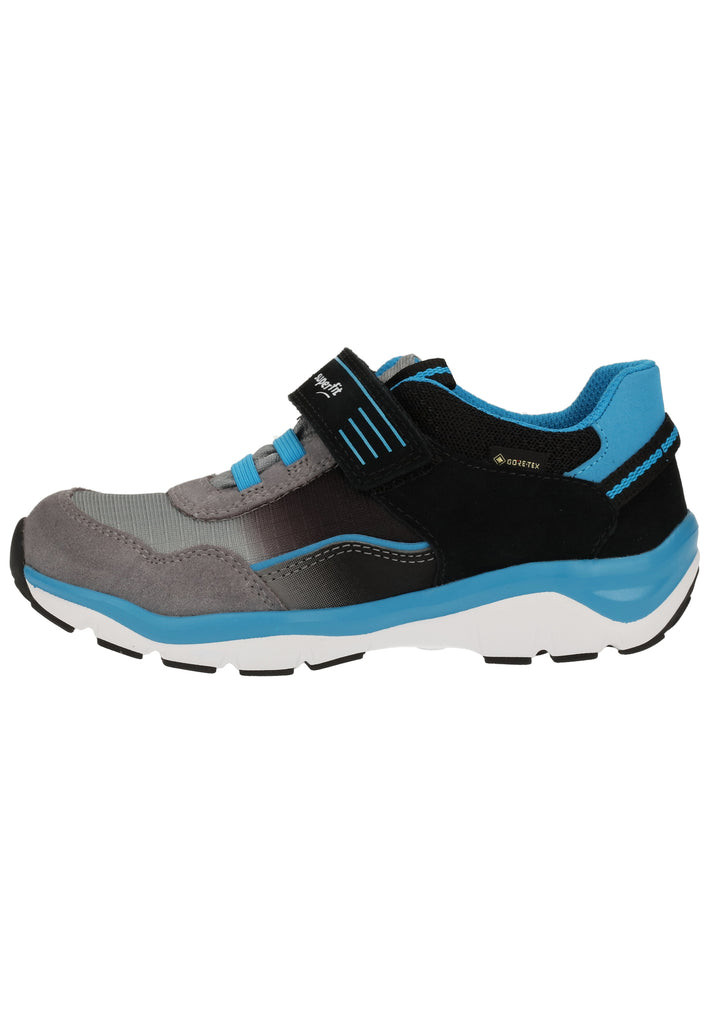Superfit Sneaker Veloursleder/Textil Schwarz/Blau - surf4shoes