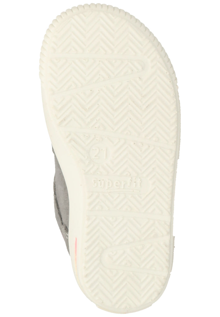 Superfit Halbschuhe Veloursleder Grau/gelb - surf4shoes