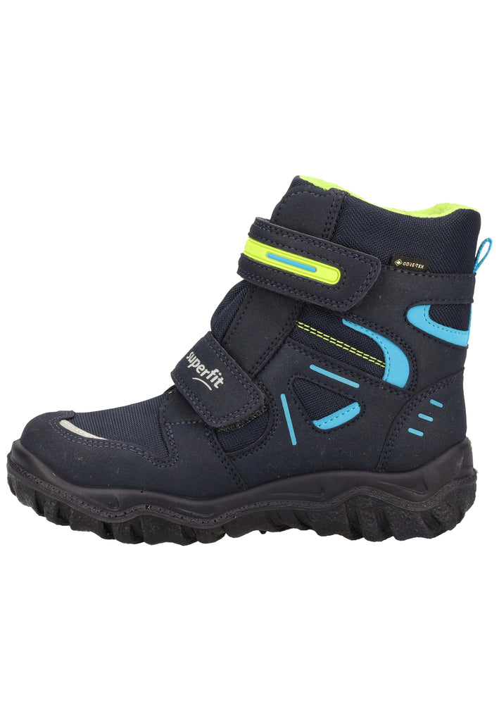 Superfit Stiefel Veloursleder/Textil Blau/Grün Warmfutter - surf4shoes