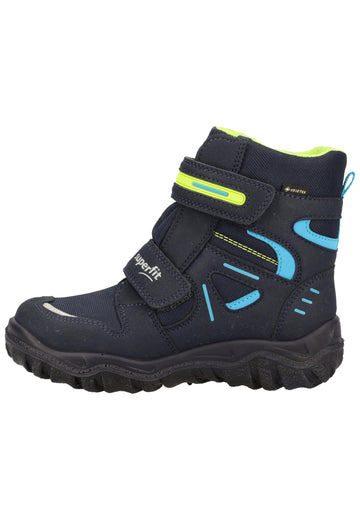 Superfit Stiefel Veloursleder/Textil Blau/Grün Warmfutter - surf4shoes