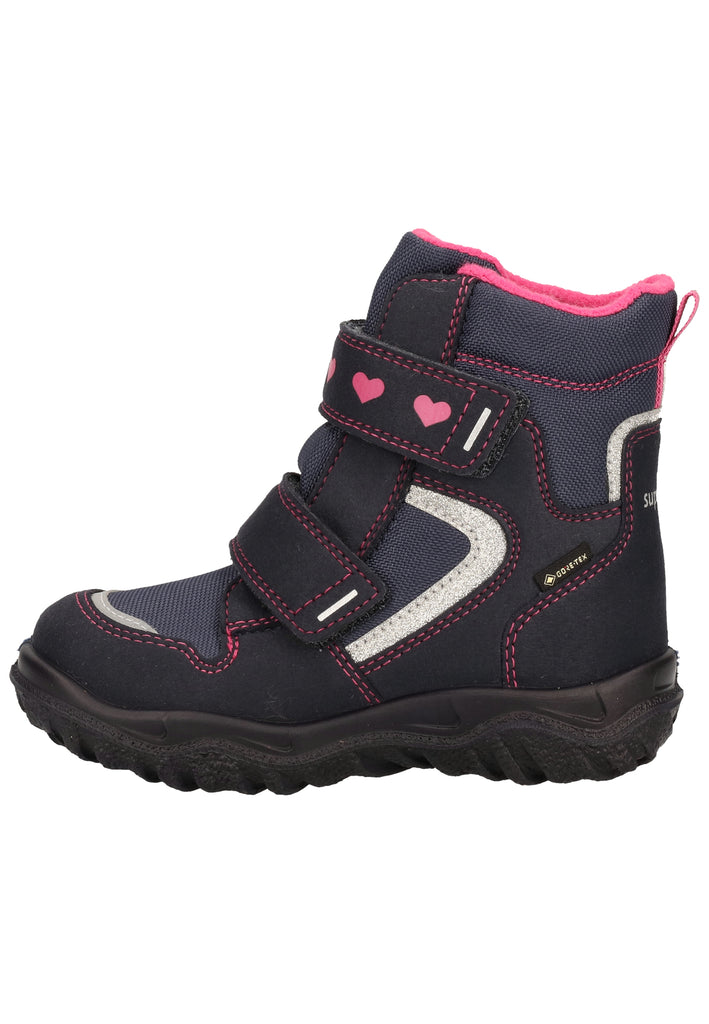 Superfit Stiefel Lederimitat/Textil Blau/Pink Warmfutter - surf4shoes