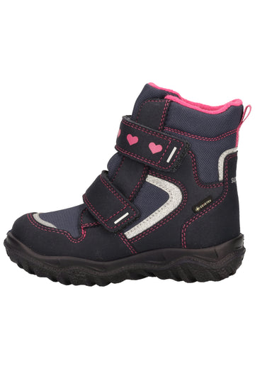 Superfit Stiefel Lederimitat/Textil Blau/Pink Warmfutter - surf4shoes
