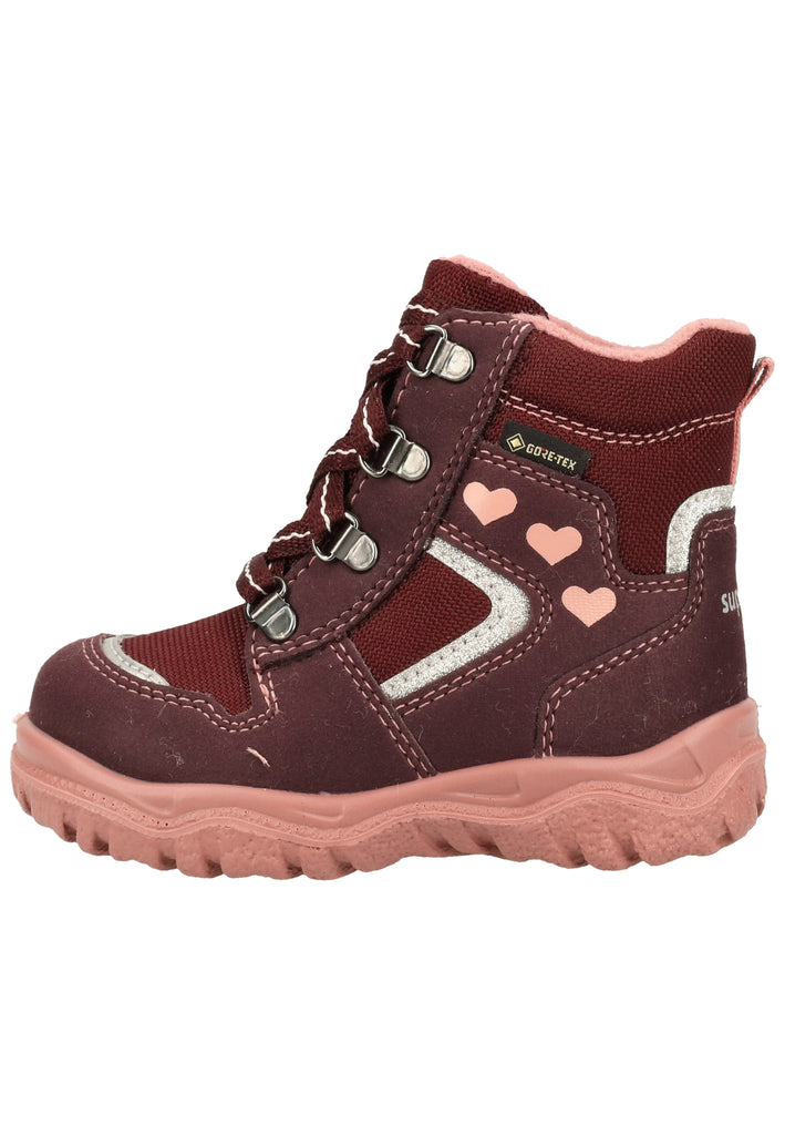 Superfit Stiefel Veloursleder/Textil Rot/Pink - surf4shoes