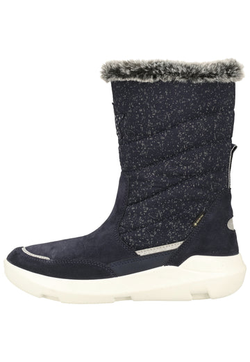 Superfit Stiefel Veloursleder/Textil Blau Warmfutter - surf4shoes
