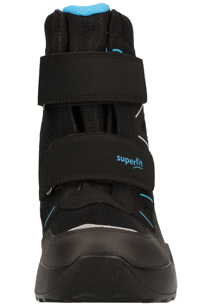 Superfit Stiefel Veloursleder/Textil Schwarz/Blau Warmfutter - surf4shoes