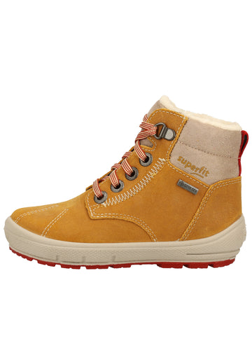 Superfit Stiefel Veloursleder/Textil Gelb Warmfutter - surf4shoes