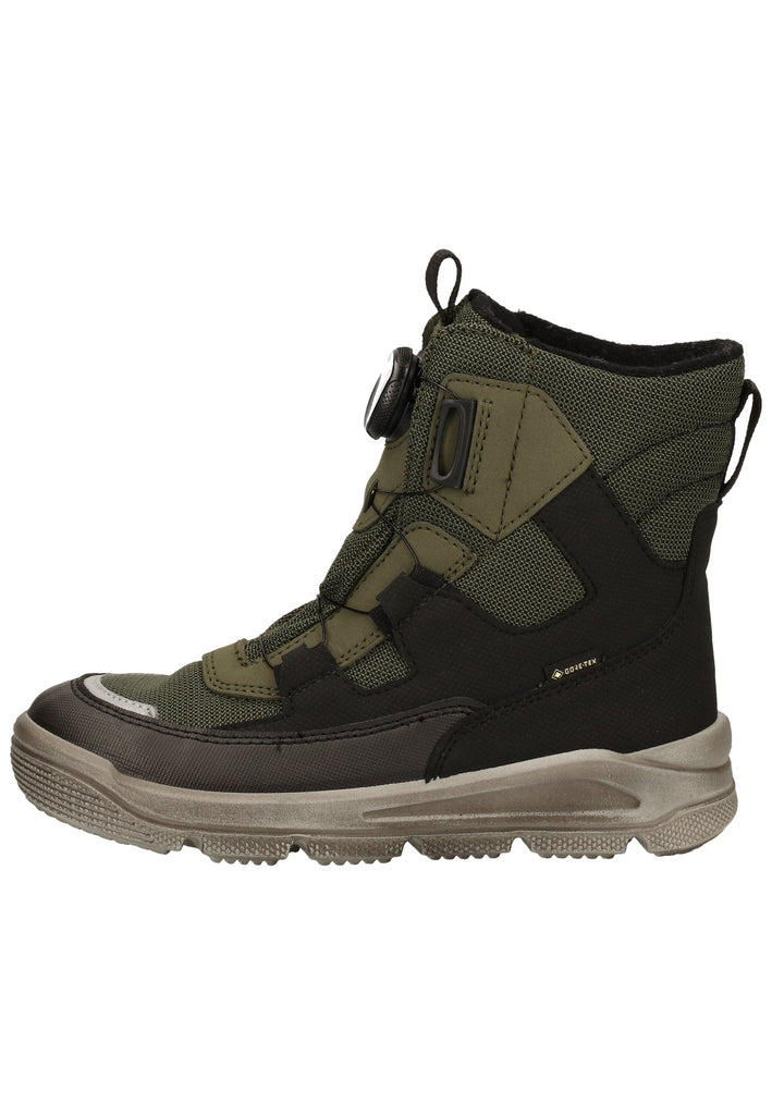 Superfit Stiefel Lederimitat/Textil Schwarz/Grün Warmfutter - surf4shoes