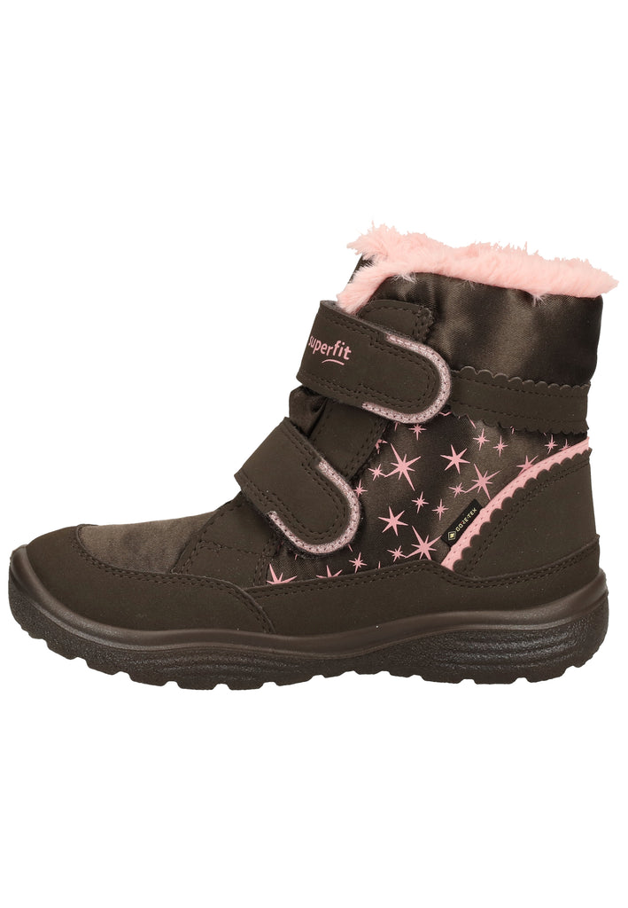 Superfit Stiefel Textil Braun/Rosa - surf4shoes
