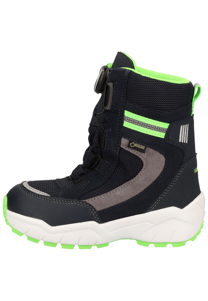 Superfit Stiefel Veloursleder/Textil Blau/Grün Warmfutter - surf4shoes