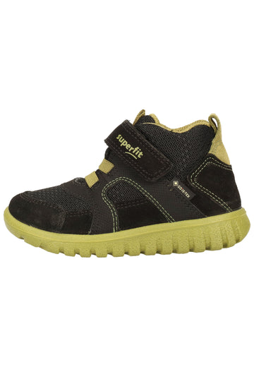Superfit Sneaker Veloursleder/Textil Schwarz/Grün - surf4shoes