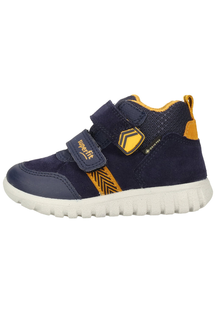 Superfit Sneaker Veloursleder/Textil Blau/Gelb - surf4shoes