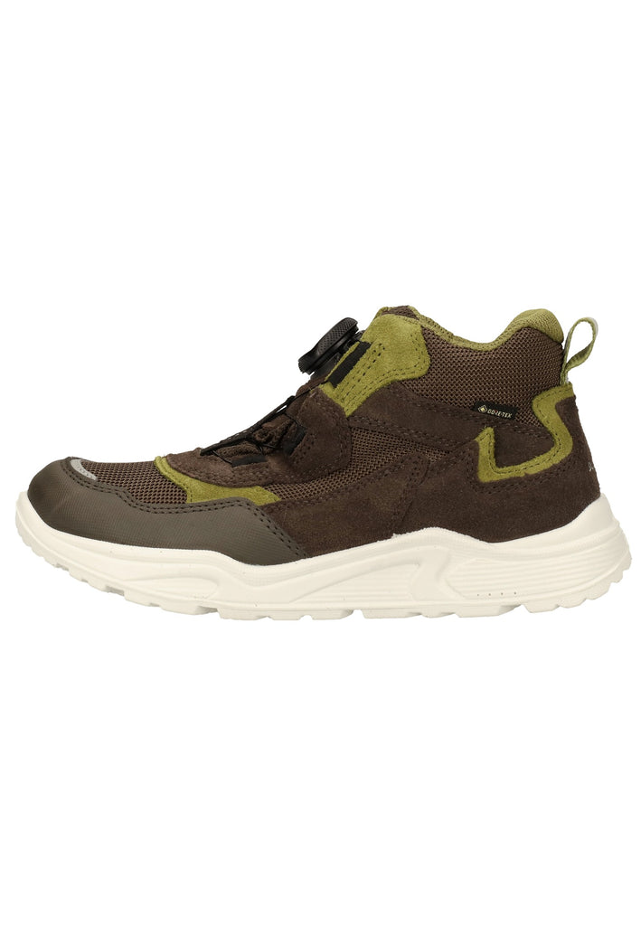 Superfit Sneaker Veloursleder/Textil Braun/Grün - surf4shoes
