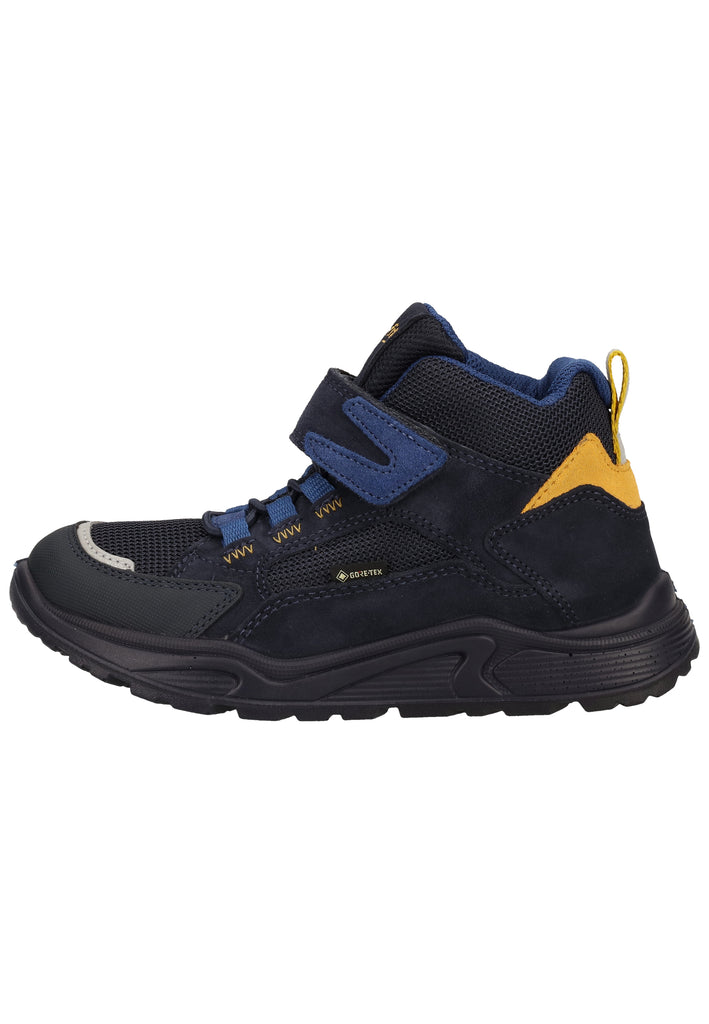 Superfit Sneaker Veloursleder/Textil Blau/Gelb - surf4shoes