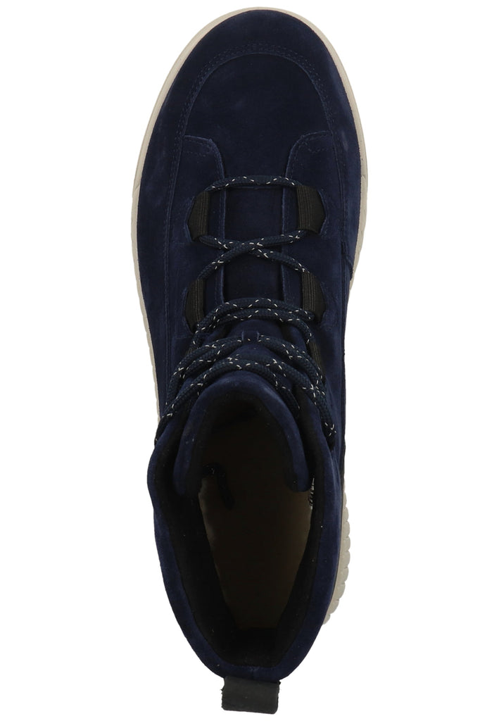 Legero Stiefelette Veloursleder Blau Warmfutter - surf4shoes