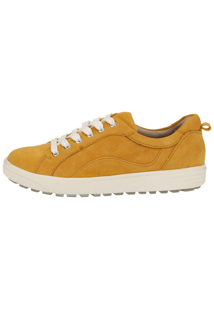 Jana Sneaker Nubukleder Gelb - surf4shoes