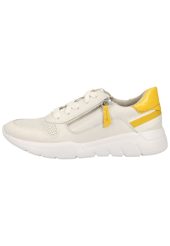 Jana Sneaker Leder/Synthetik Weiß - surf4shoes