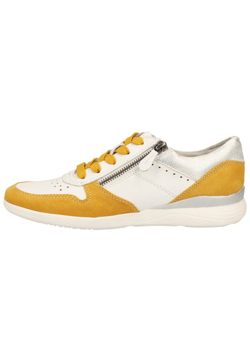 Jana Sneaker Leder/Textil Gelb - surf4shoes