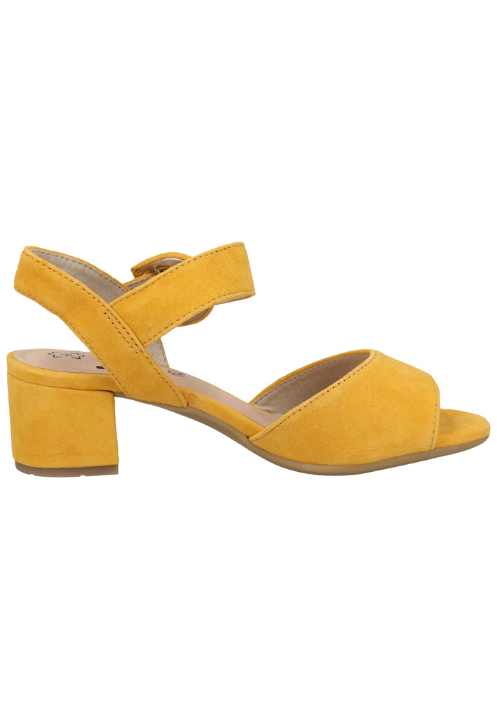 Jana Sandalen Veloursleder Gelb - surf4shoes