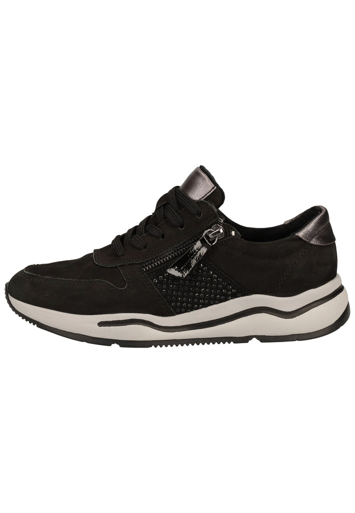 Jana Sneaker Leder/Textil Schwarz - surf4shoes