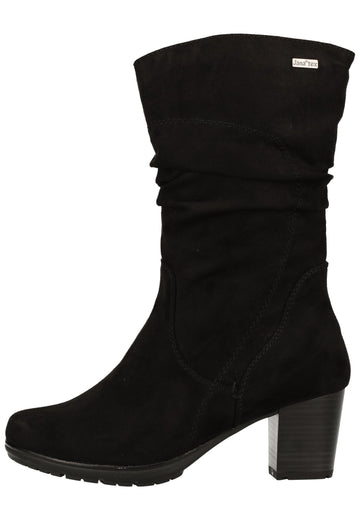 Jana Stiefel Lederimitat Schwarz - surf4shoes
