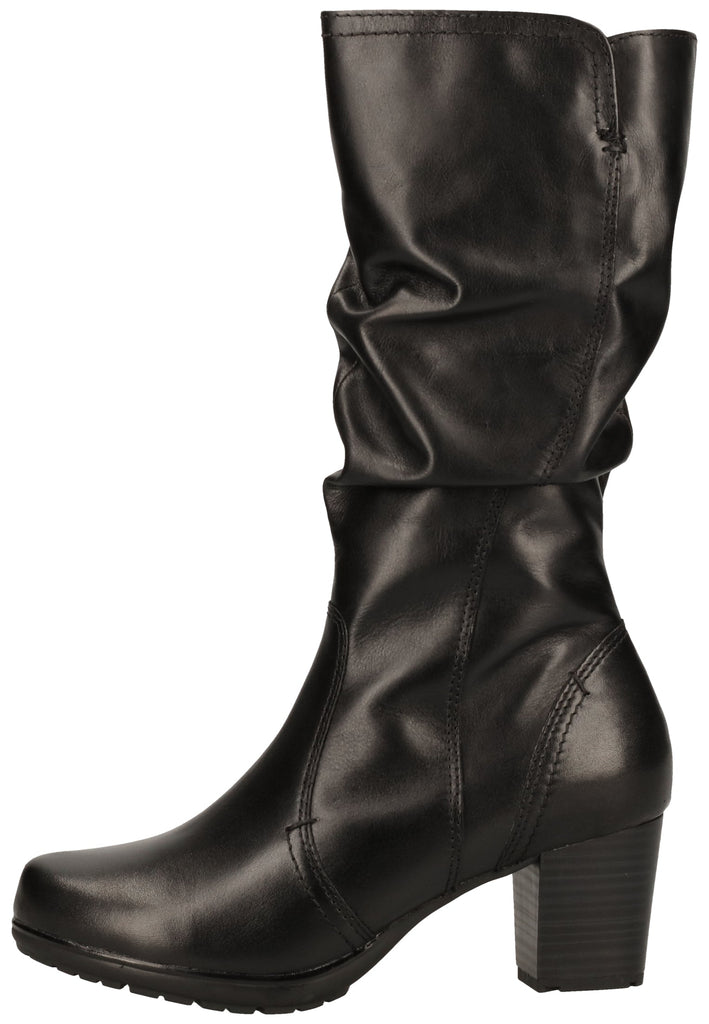 Jana Stiefel Leder Schwarz - surf4shoes