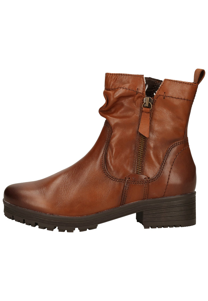 Jana Stiefelette Leder Cognac - surf4shoes