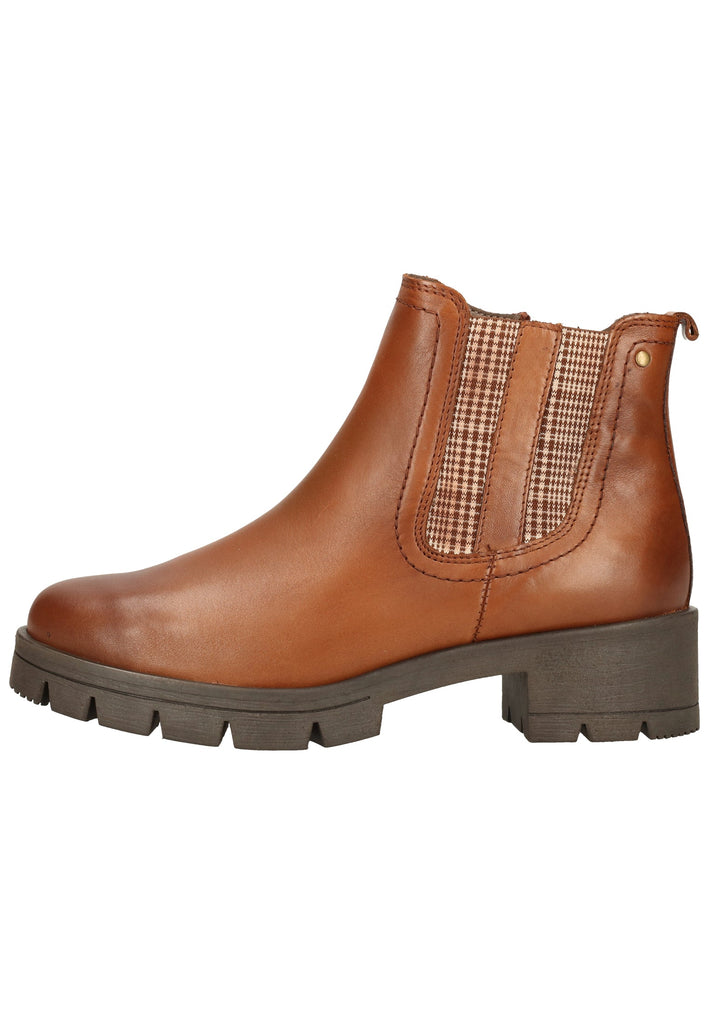 Jana Stiefelette Leder/Textil Cognac - surf4shoes