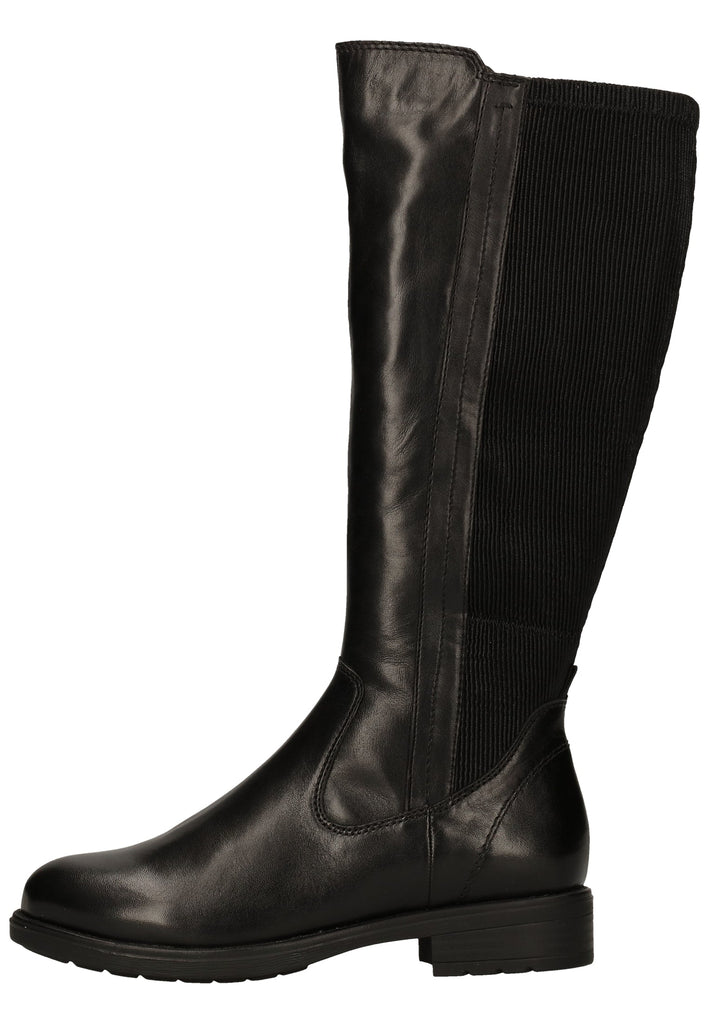 Jana Stiefel Leder/Textil Schwarz - surf4shoes