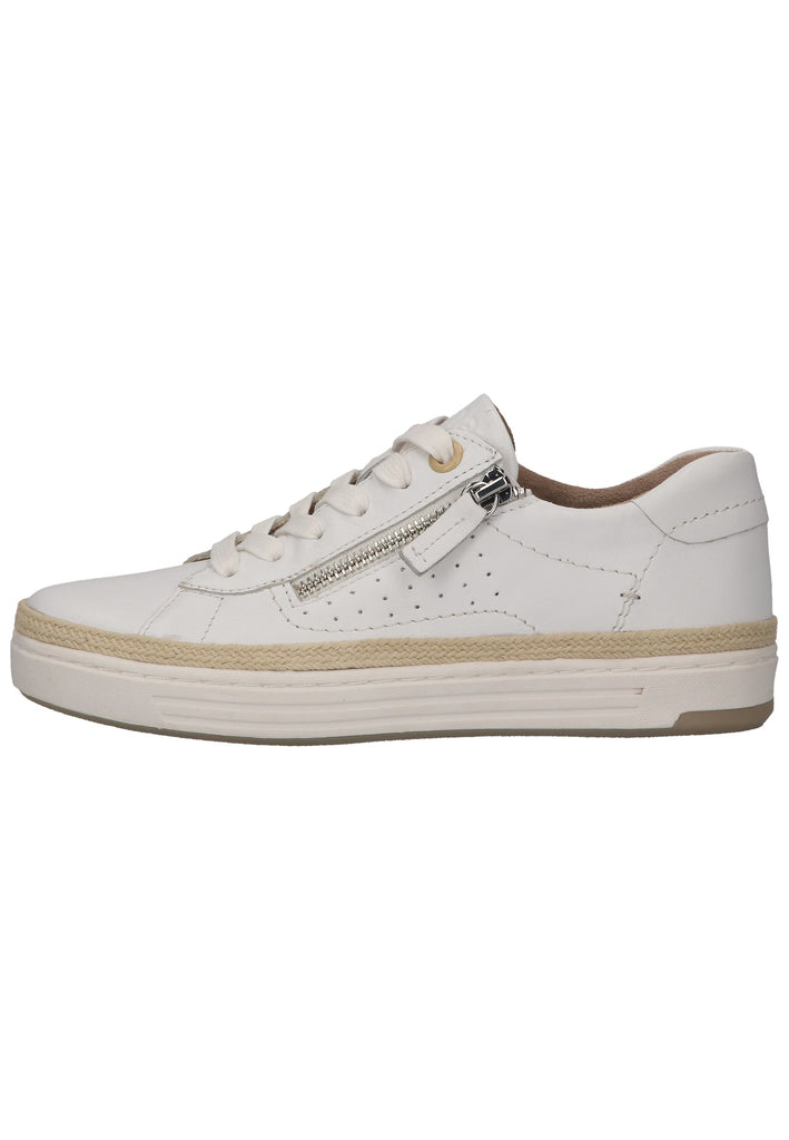 Jana Sneaker Nappaleder Weiß - surf4shoes