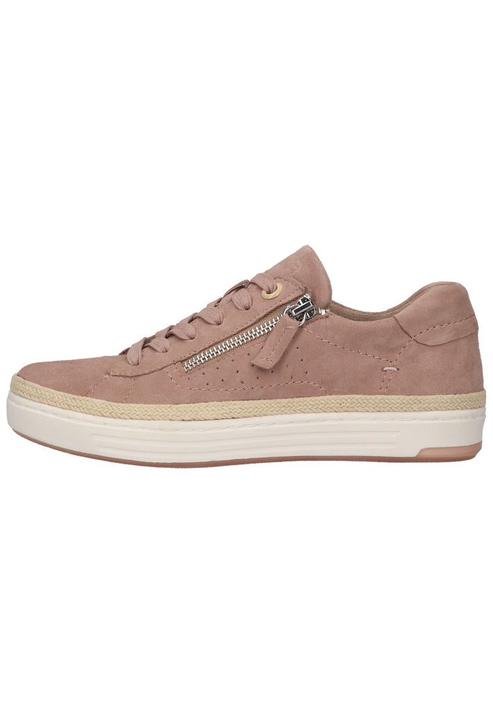 Jana Sneaker Nubukleder Altrosa - surf4shoes