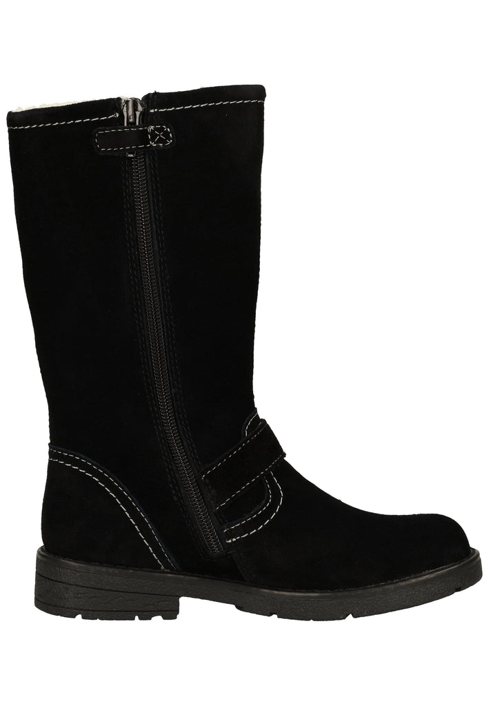 Lurchi Stiefelette Veloursleder Schwarz Warmfutter - surf4shoes