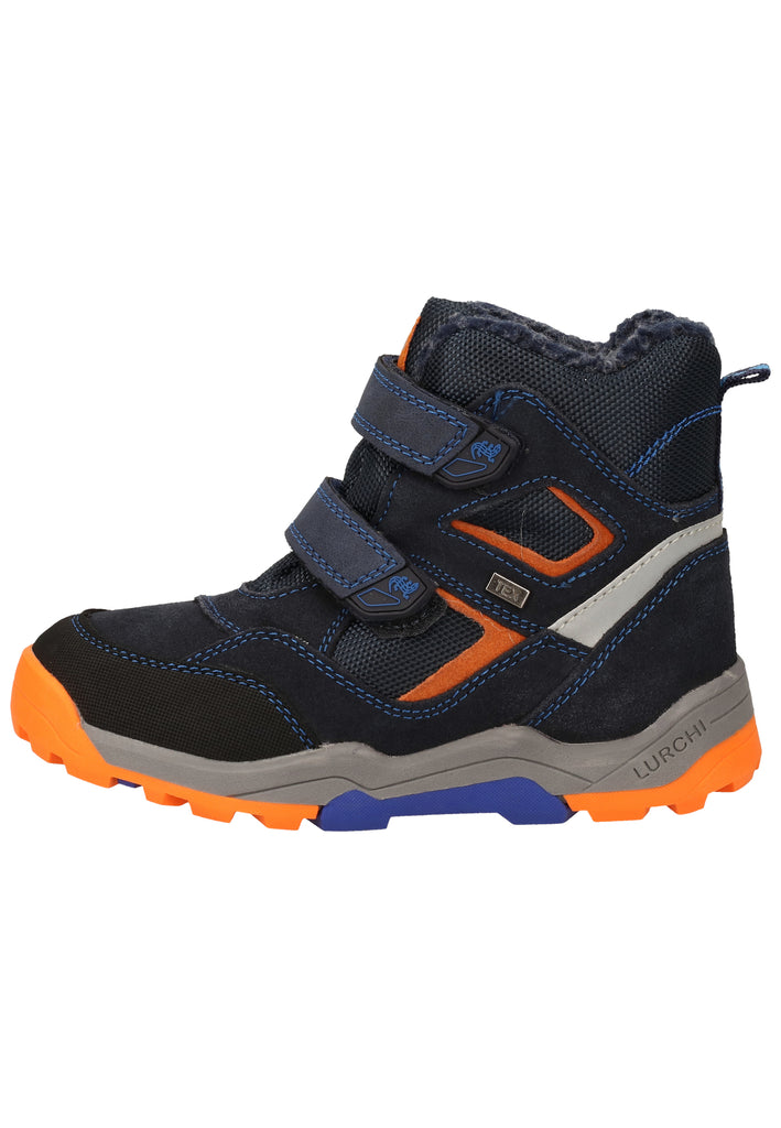 Lurchi Stiefelette Veloursleder Blau Warmfutter - surf4shoes