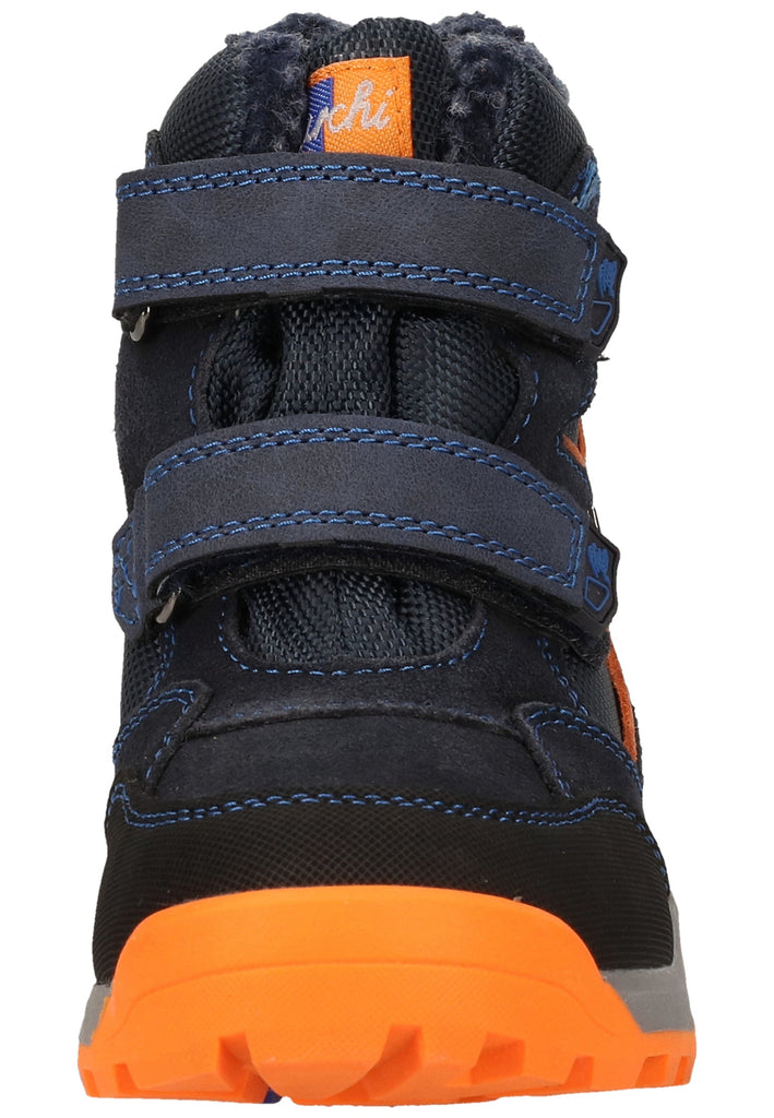 Lurchi Stiefelette Veloursleder Blau Warmfutter - surf4shoes