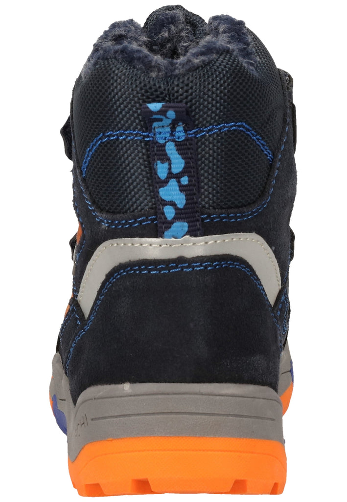 Lurchi Stiefelette Veloursleder Blau Warmfutter - surf4shoes