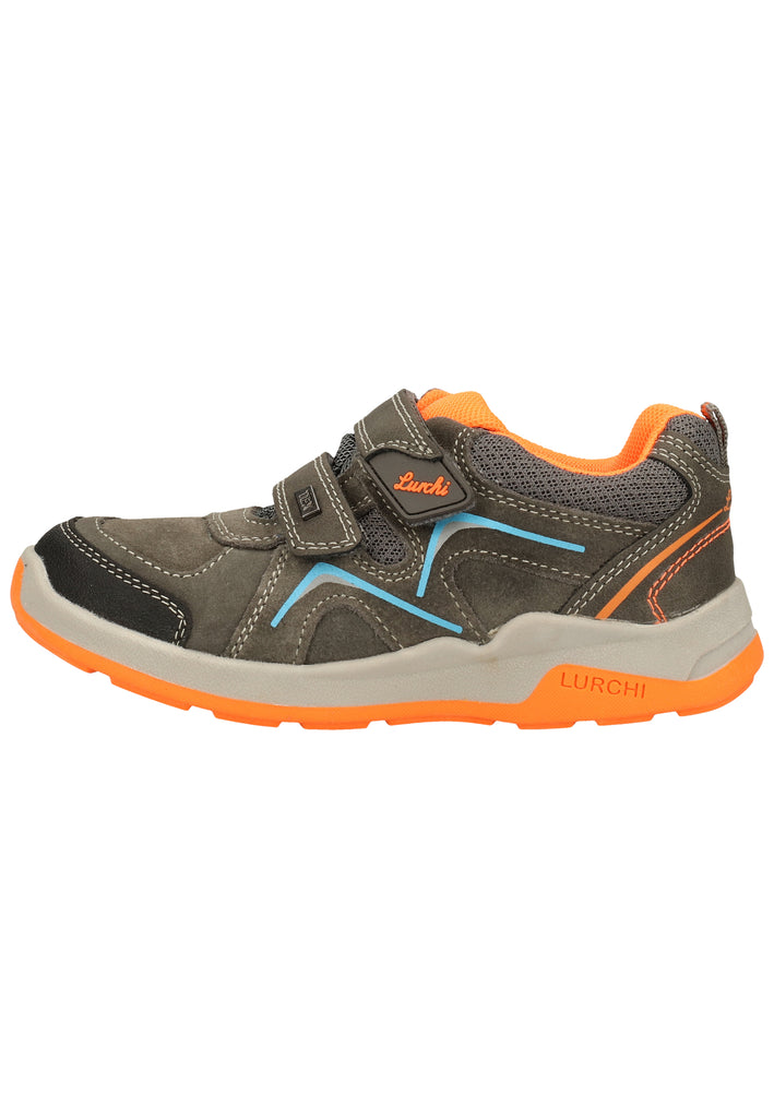 Lurchi Wanderschuhe Leder/Textil Grau/Orange - surf4shoes