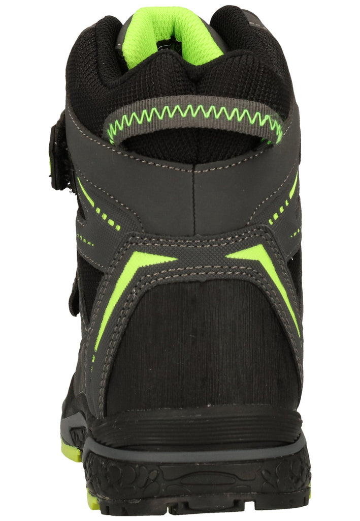 Lurchi Stiefelette Lederimitat/Textil Schwarz/Grau Warmfutter - surf4shoes